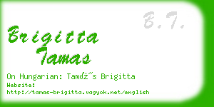 brigitta tamas business card